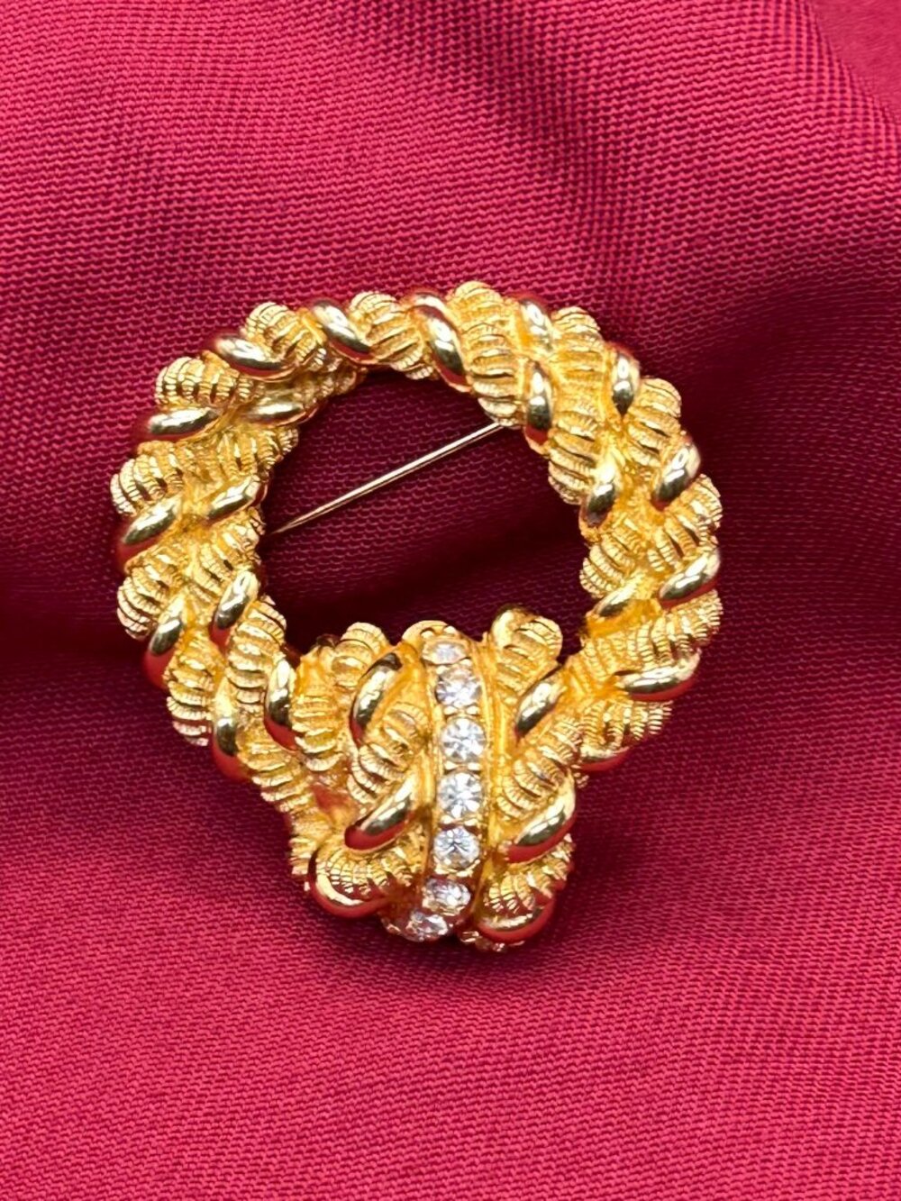 VTG Christian Dior Luxury Gold Plated Pin/Brooch - Picture 8 of 15